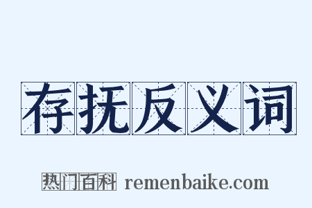 存抚反义词是什么意思的图片